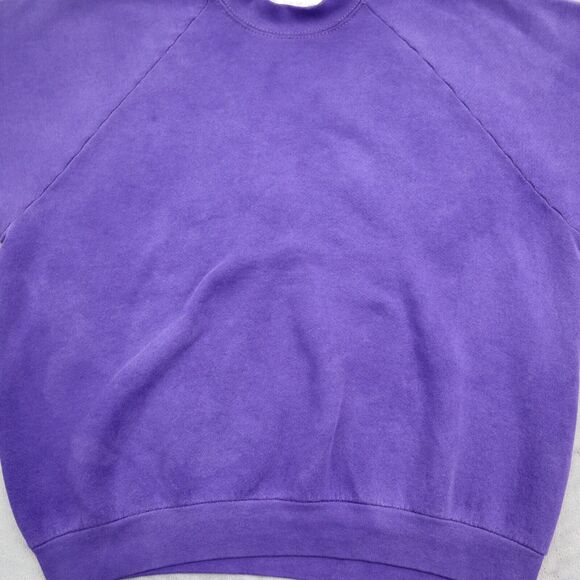 Casual Sweater Womens XXL Purple Crew Neck Long Sleeve Banded Cuffs Pullover - Picture 9 of 14